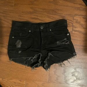 Express denim cut off shorts
